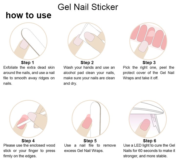 UV SemiCured Gel Nail Wraps Off White Best Premium Etsy