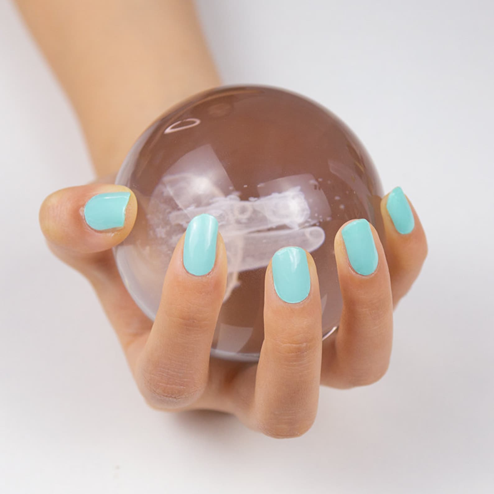 UV SemiCured Gel Nail Wraps Mint Blue Best Premium Etsy