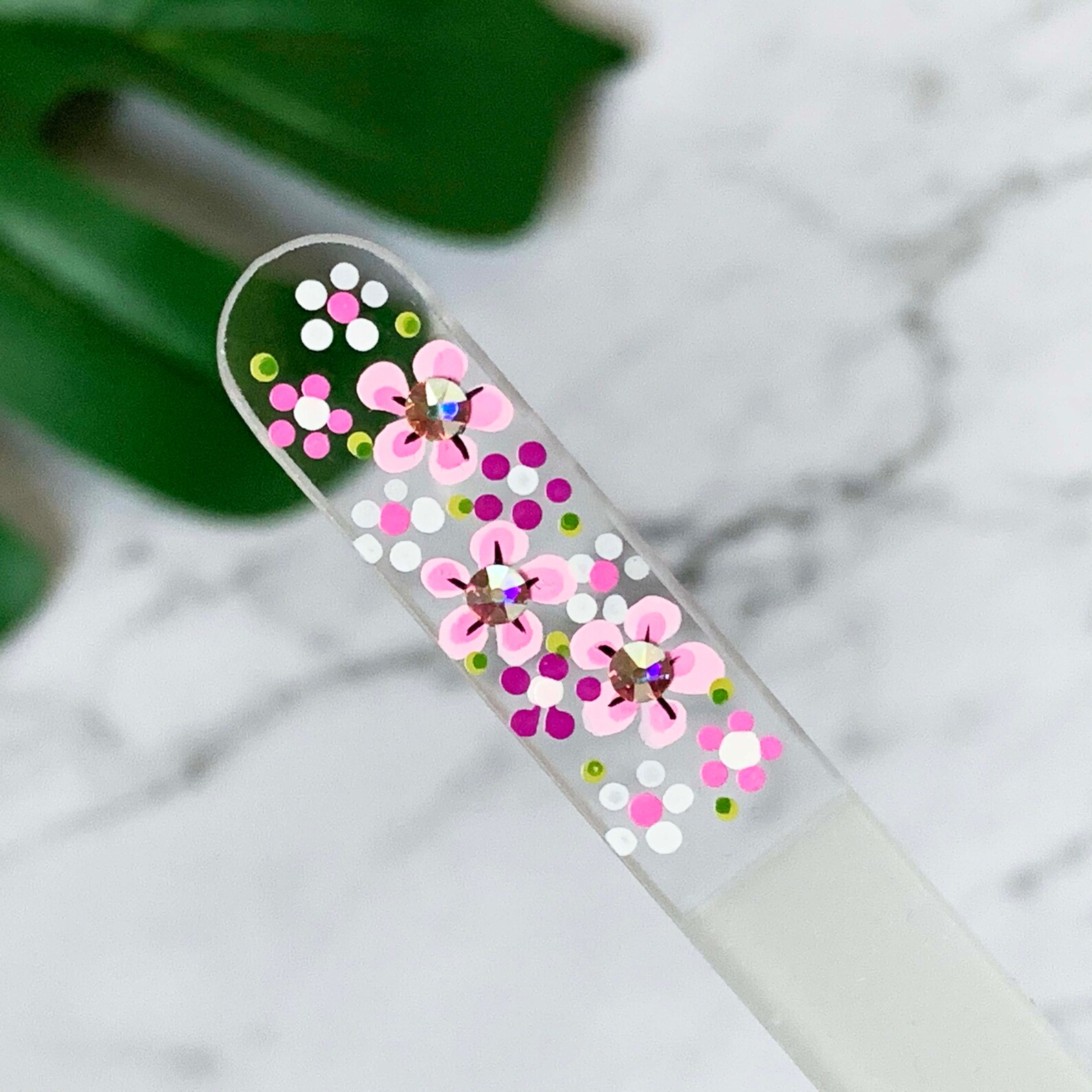 Premium Czech Made Glass Nail File Swarovski Crystals Etsy