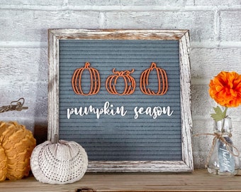 Pumpkin Season Letter Board Icons - Fall Decor