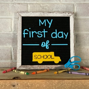 My First / Last Day of School Letter Board Icons - Back to School- School Letter Board
