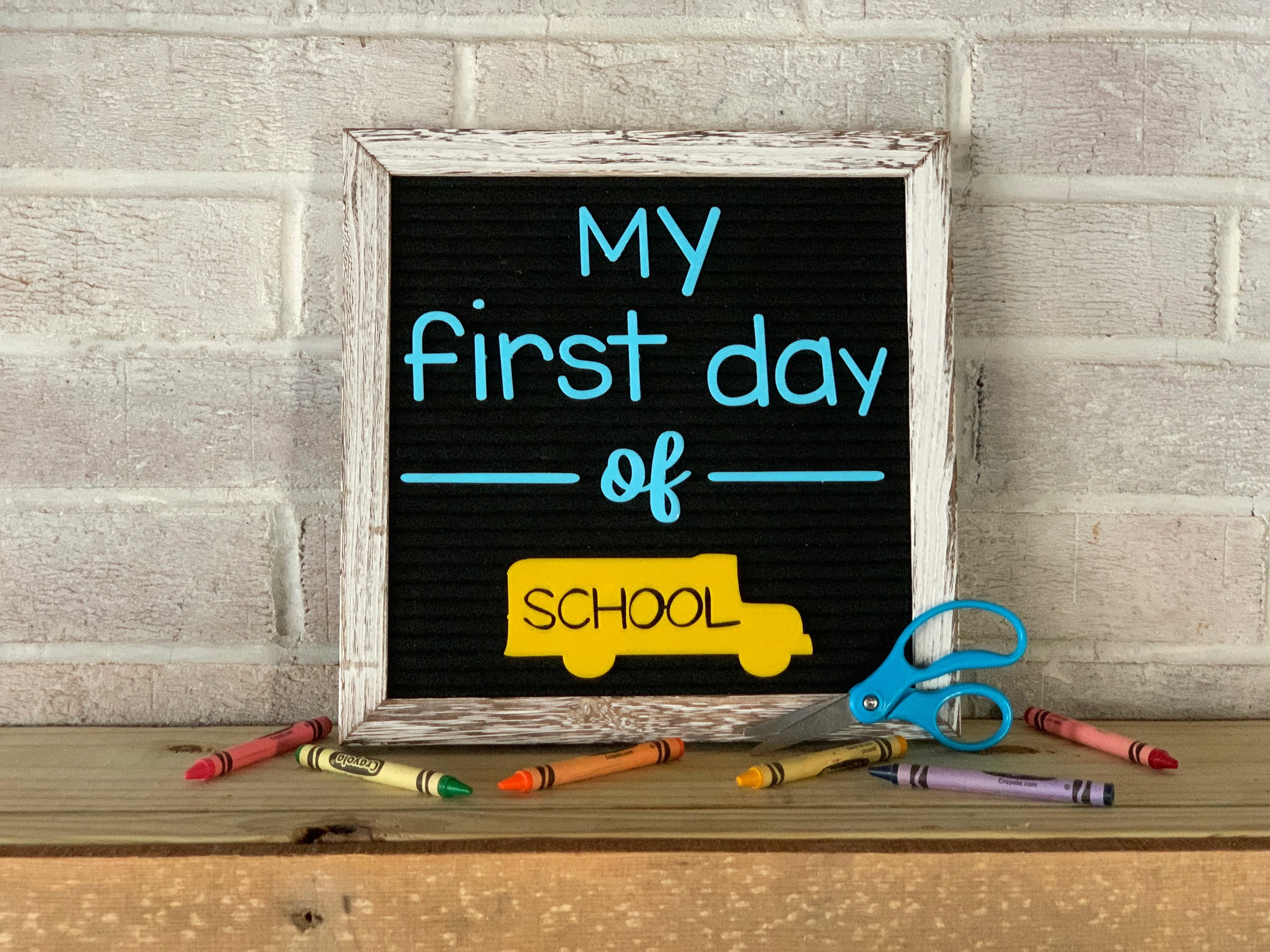 My First Day of School Letter Board Icons Back to School Etsy