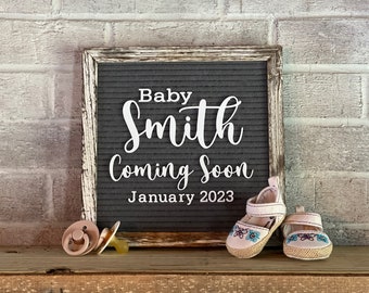 Pregnancy Announcement Letter Board Icons