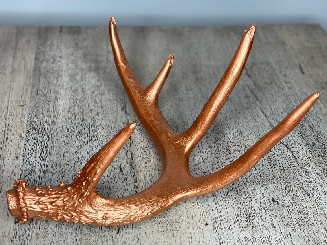 2 Hand Painted Deer Antlers Etsy