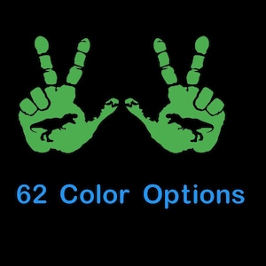 Set of 2 Hand Wave T Rex Decals - Hand wave decals - Hand Wave