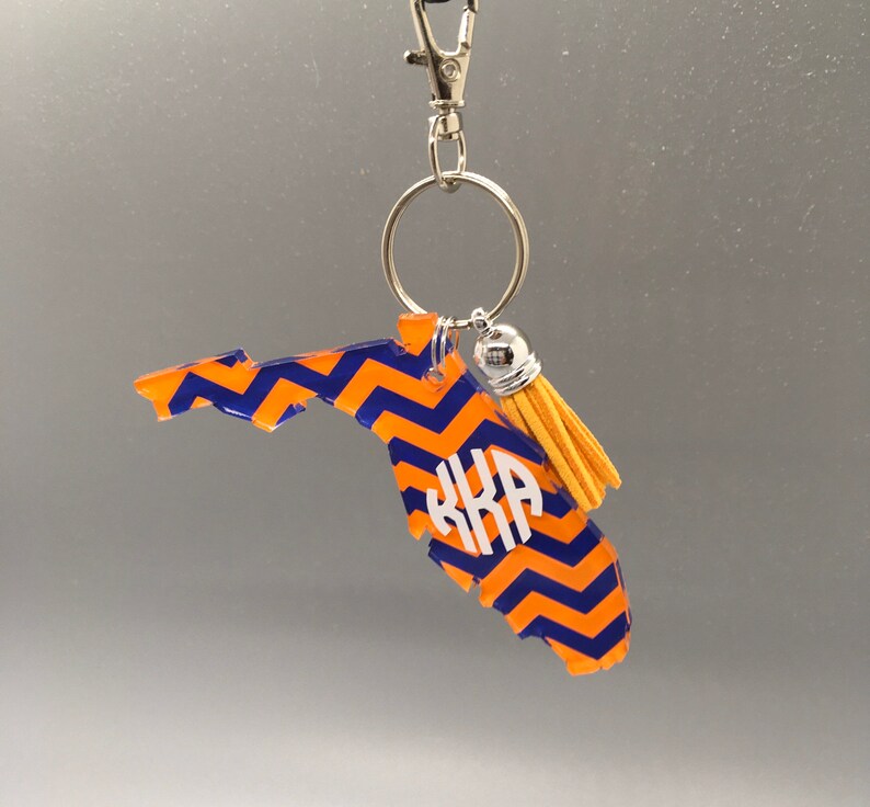 Personalized Florida Key Chain Florida Florida keychain Etsy