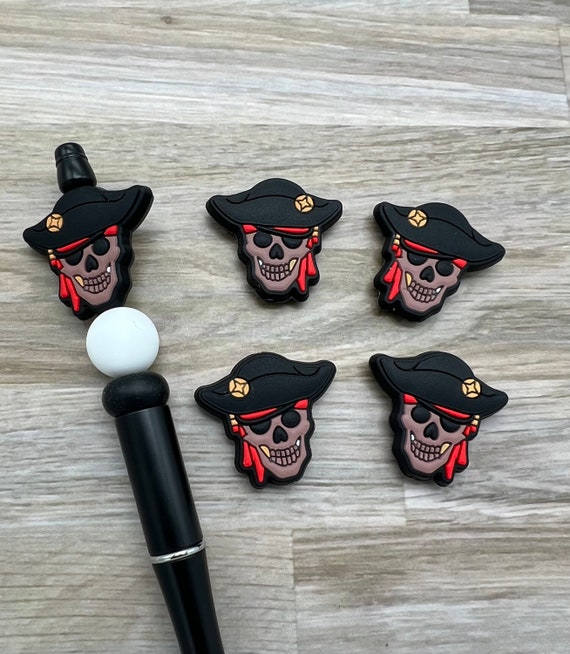 Pirate Silicone Focal Beads Aaargh Focal Bead Mate Bead Pen Beads Keychain  Beads Wristlet Beads 