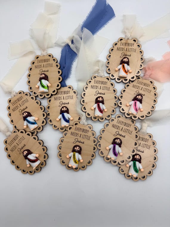 Little Jesus Ornament | Faith Ornament | Car Charm | Jesus Loves You Decor | Christmas Decor