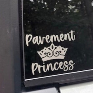 Pavement Princess Decal - decal for Jeep