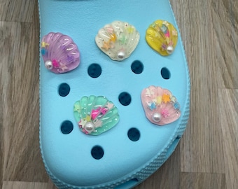 Sea Shell Shoe Charm | Compatible with Crocs | Summer Shoe Charns | Shell shoe charms | Unique shoe Charms