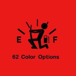 Gas Gauge Guy Decal - Gas Cap Decal