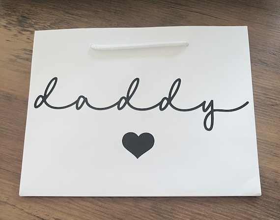 Pochette cadeau fête des pères personnalisée, pochette cadeau fête