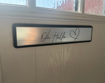 Oh Hello Heart Letterbox-dekal: Vinylklistermärke för ytterdörr