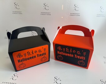 Personalised Halloween Treat Box: Kids' Favour Box
