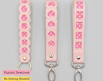 Porte-clés sans couture, 3 modèles (svg, pdf, png, dxf)