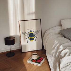 Manchester Bee Print, The Worker Bee Print, Manchester Print, Manchester Art, Manchester Worker Bee, Bee Poster, Bee Print, Northern Art