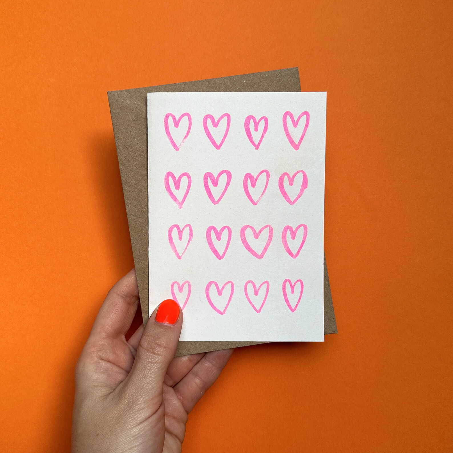 Valentines Day Card / Love Hearts Card / Valentines Card for Girlfriend