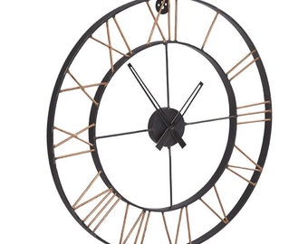 60cm Large Industrial Antique Retro Style Metal Wall Clock Home Hotel Bar Office Decor