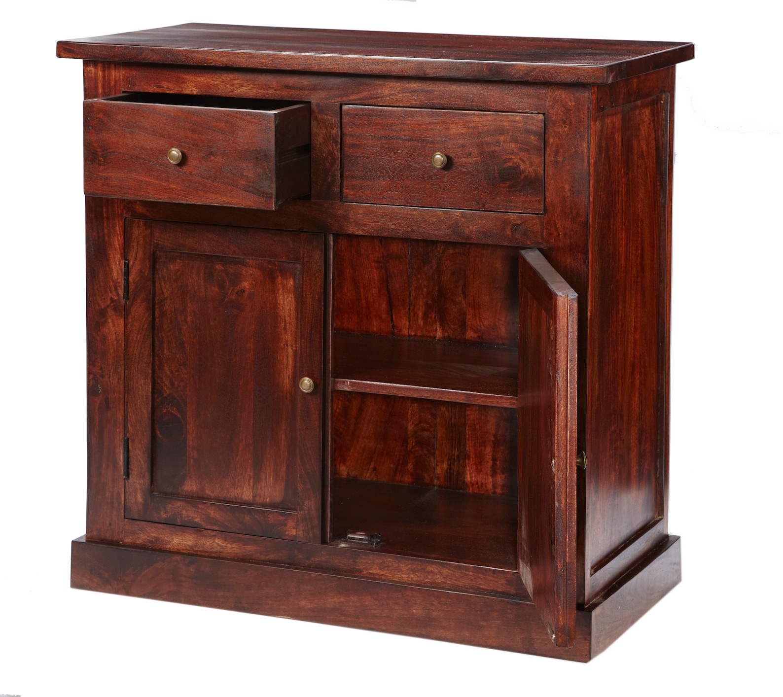 Medjol Dark Wood Small Sideboard - Etsy UK