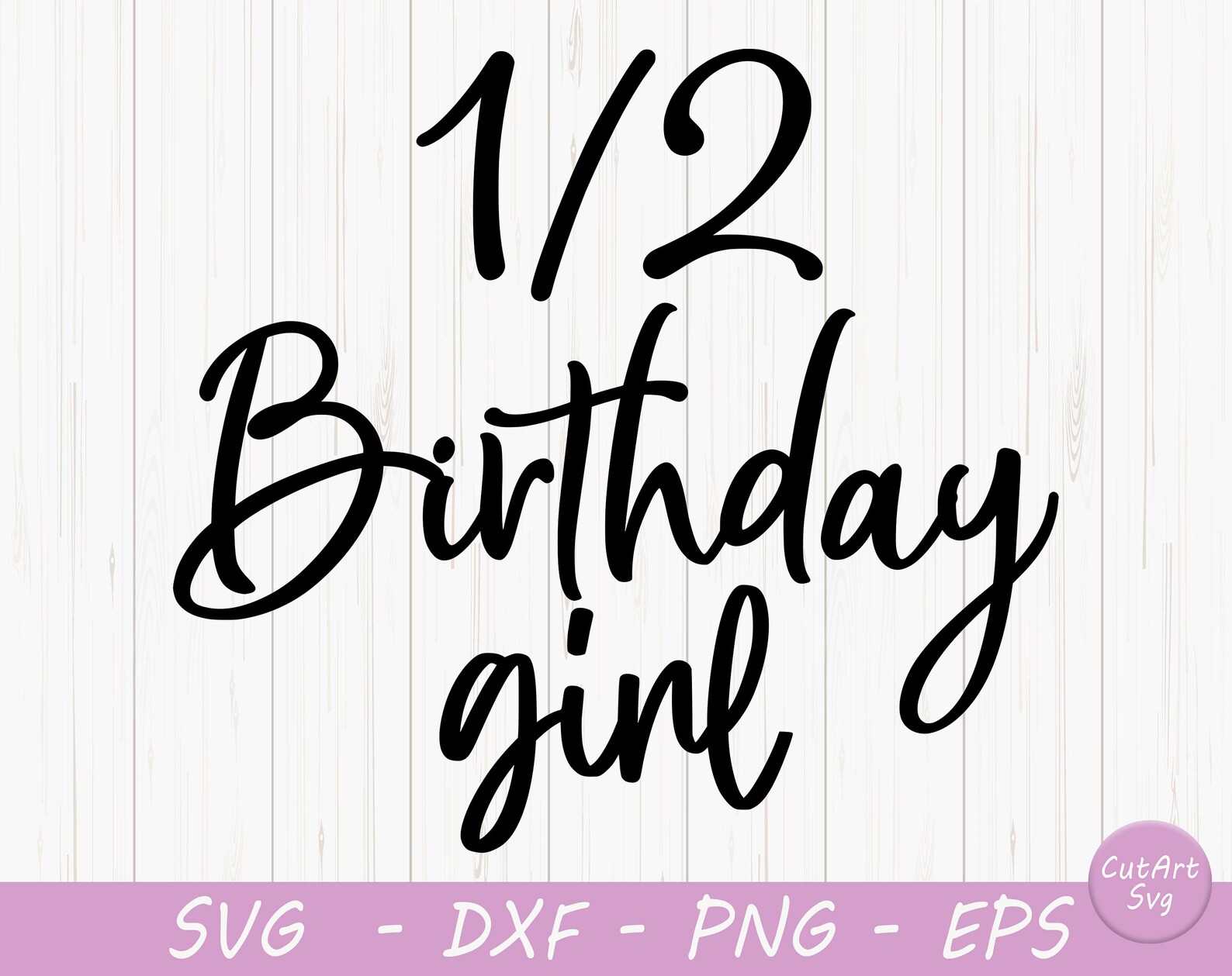 Half Birthday Girl svg Half Birthday svg Half SVG dxf and Etsy