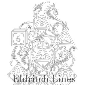 Polyhedral DnD Würfel Set - DIGITAL DOWNLOAD - PDF-Datei zum Ausdrucken