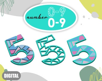Download 3d Numbers Svg Etsy PSD Mockup Templates