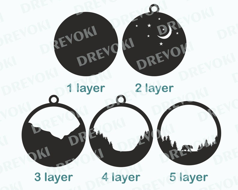 Download Christmas ornament SVG layered glowforge svg files merry ...