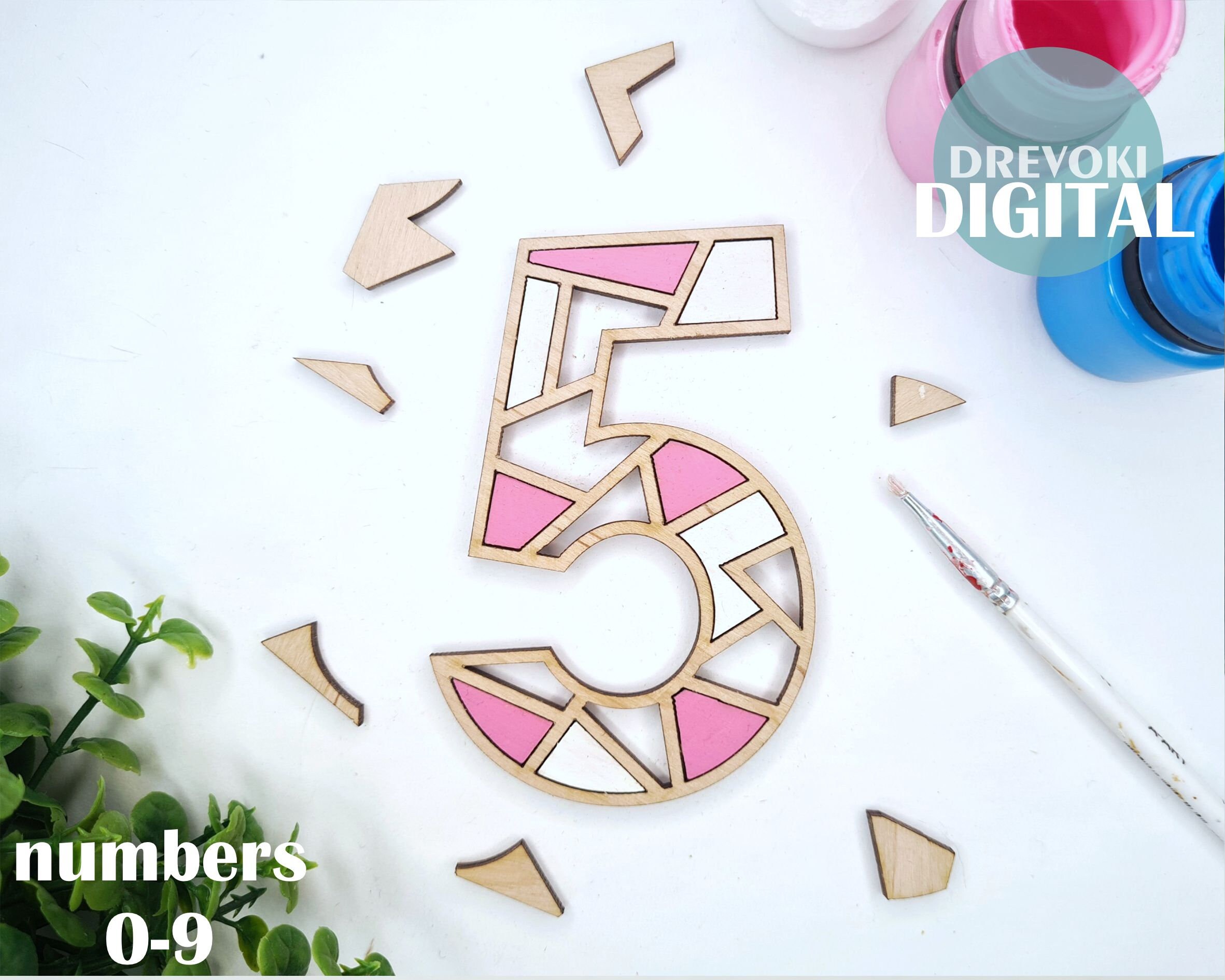 Geometric Numbers Svg 3d Letters Svg Numbers 0 To 9 Etsy