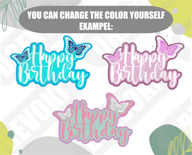 Download Happy Birthday layered svg 3D birthday card svg cake topper | Etsy