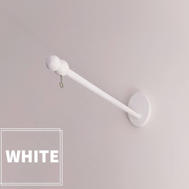 Adjustable Wall Mounted Wooden Mobile Crib Arm White Baby Etsy