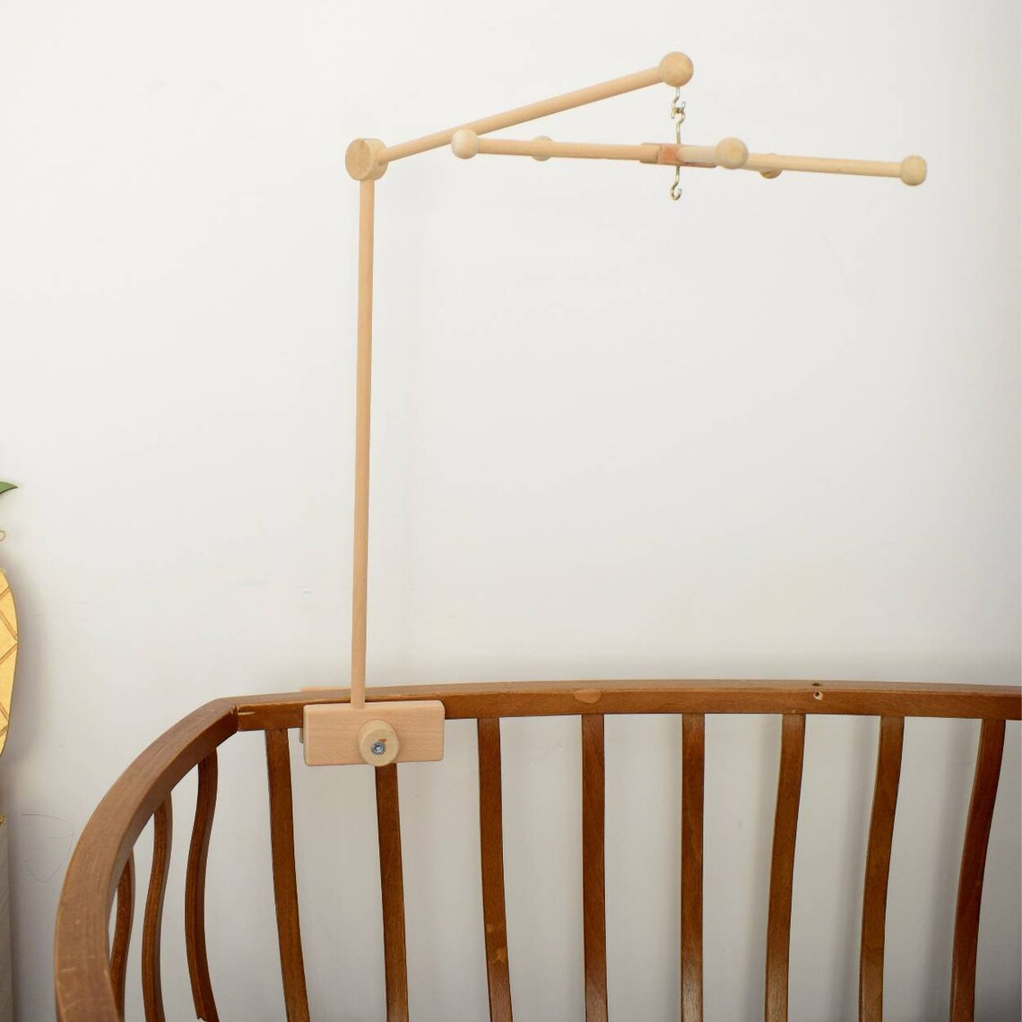 Cot Mobile Hanger Eco Natural Baby Mobile Hanger Baby Wooden Etsy