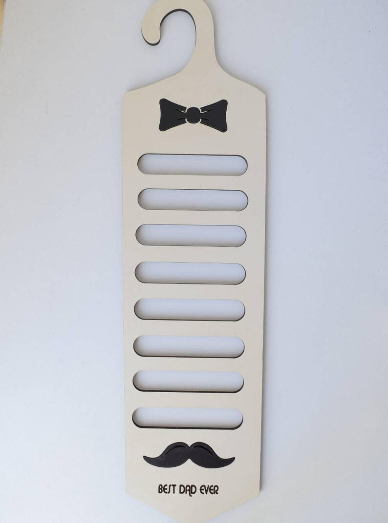 Personalised Tie Organizer Wooden Tie Hanger Unique Mens Etsy UK