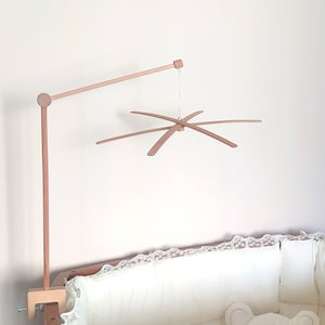 Baby Mobile Set, Eco Natural Baby Mobile Holder, Baby Wooden Mobile Arm, Nursery Mobile Crib Holder, Baby Mobile Toys, Fast Shipping