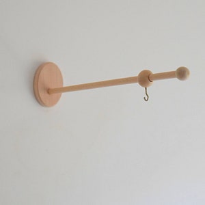 Baby Mobile Neutral Set, Eco Natural Baby Mobile Holder, Baby Wooden Mobile Arm, Nursery Mobile Crib Holder, Baby Mobile Toys, Fast Shipping