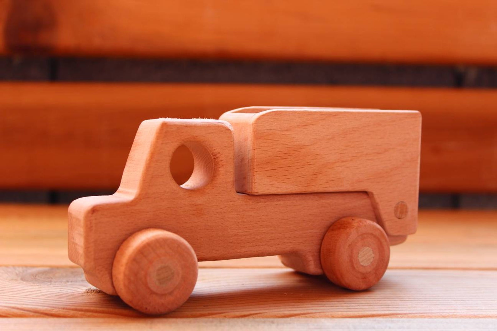 Wooden Toy Gift Box Set of 5 Beech Wood Cars Natural Etsy