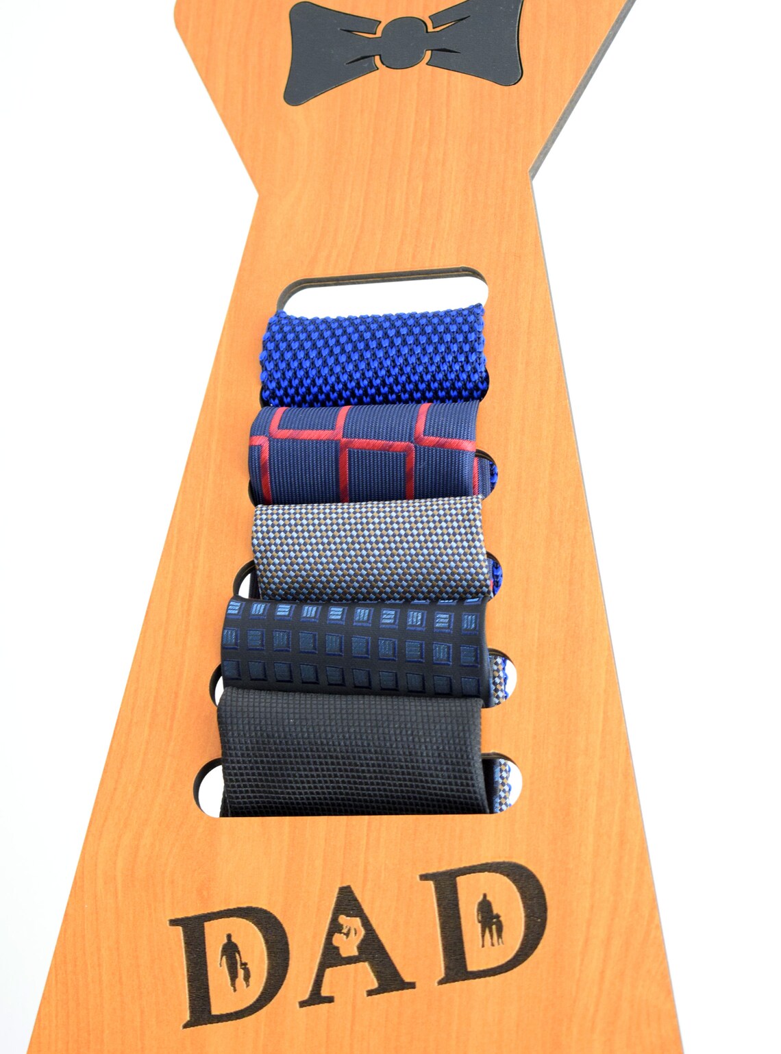 Mens Valentines Gift Personalized Wooden Tie Hanger Tie Etsy