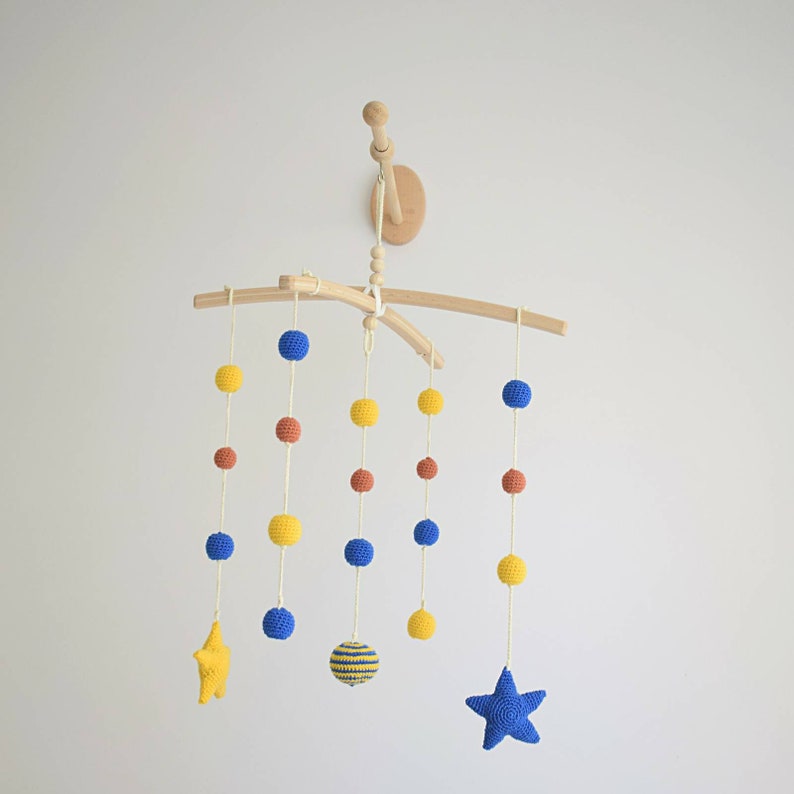 Adjustable Wall Mounted Wooden Mobile Crib Arm Baby Mobile Etsy
