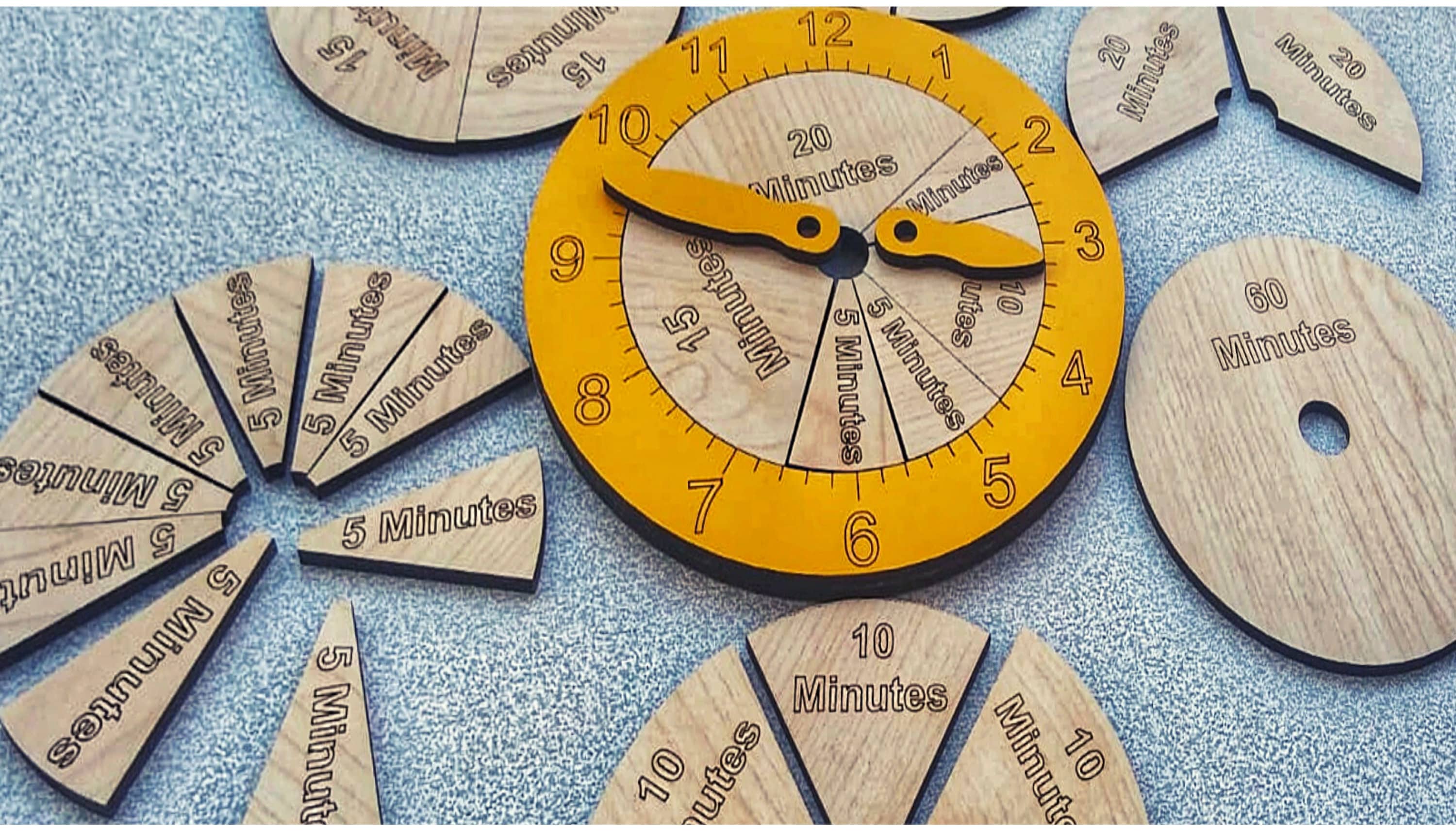 Time Fraction Learning Set Fraction of Time Telling Time Etsy