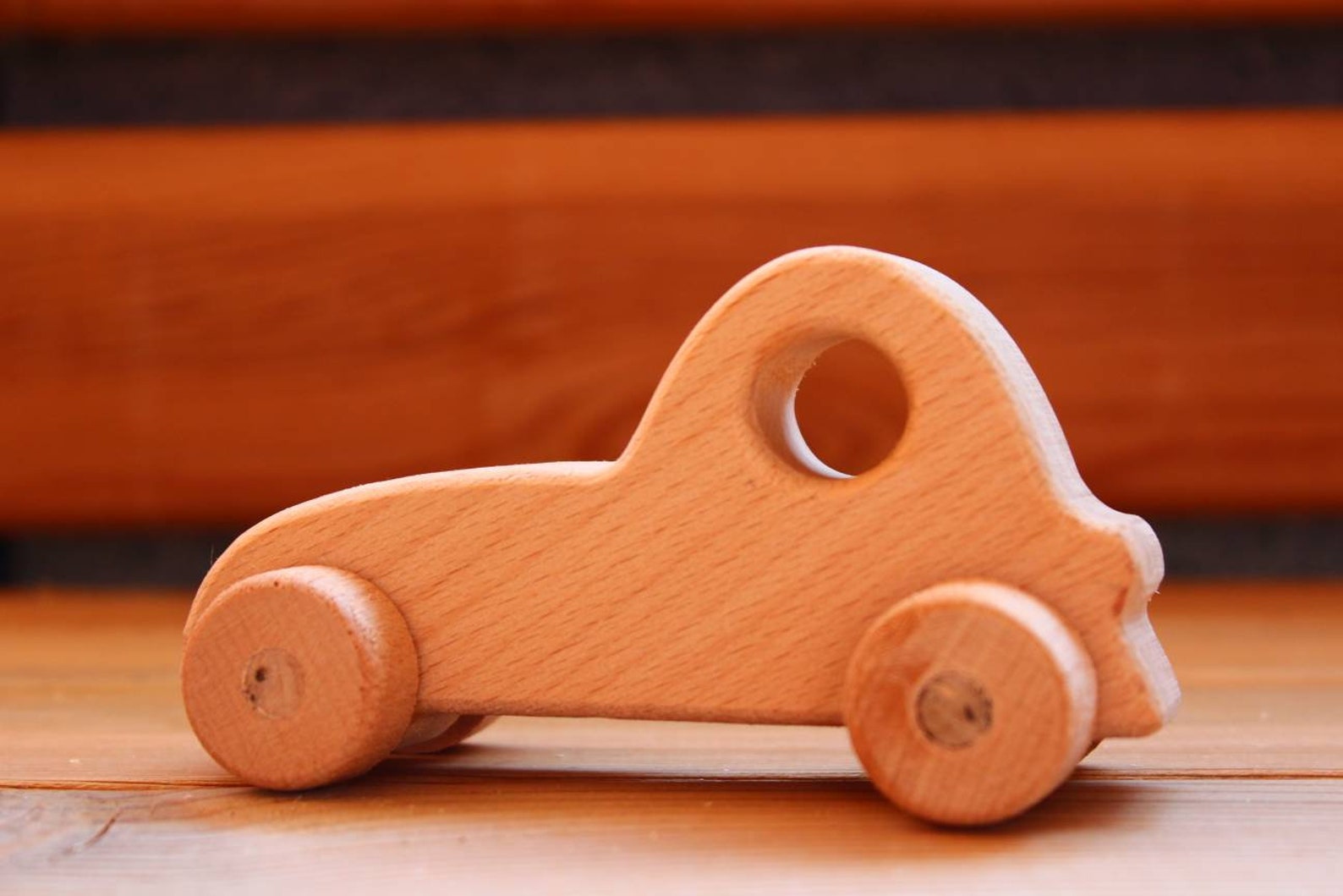 Wooden Toy Gift Box Set of 5 Beech Wood Cars Natural Etsy