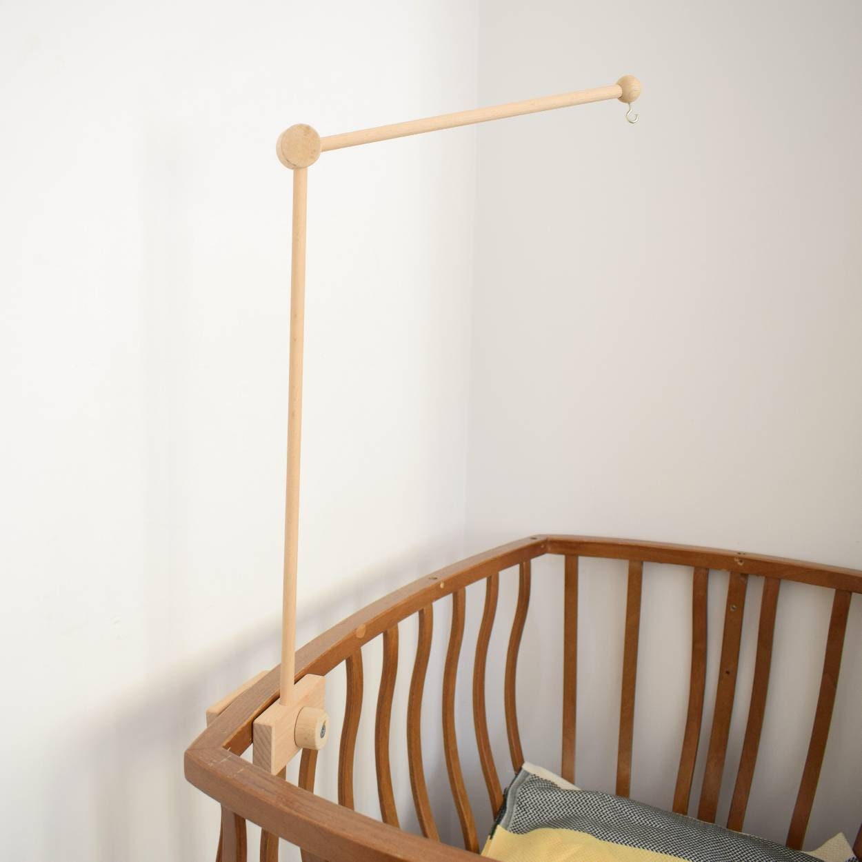 Cot Mobile Hanger Eco Natural Baby Mobile Hanger Baby Wooden Etsy