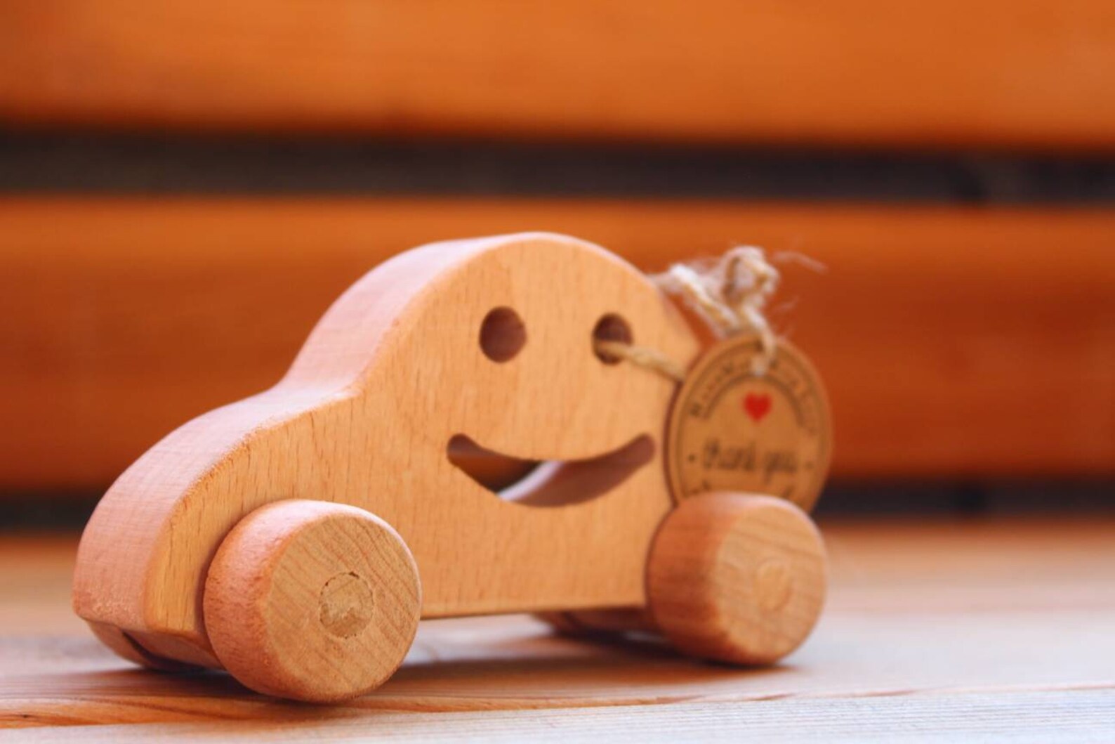 Wooden Toy Car Wooden Car Push and Pull Toy for Baby Gift Etsy