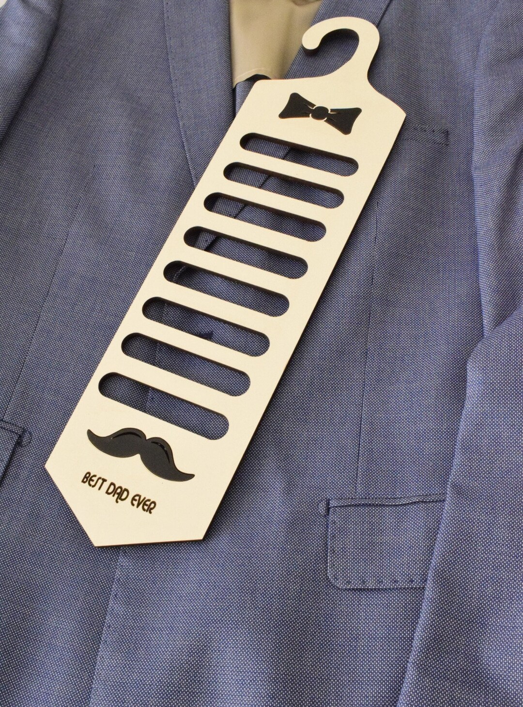 Personalised Tie Organizer Wooden Tie Hanger Unique Mens Etsy UK