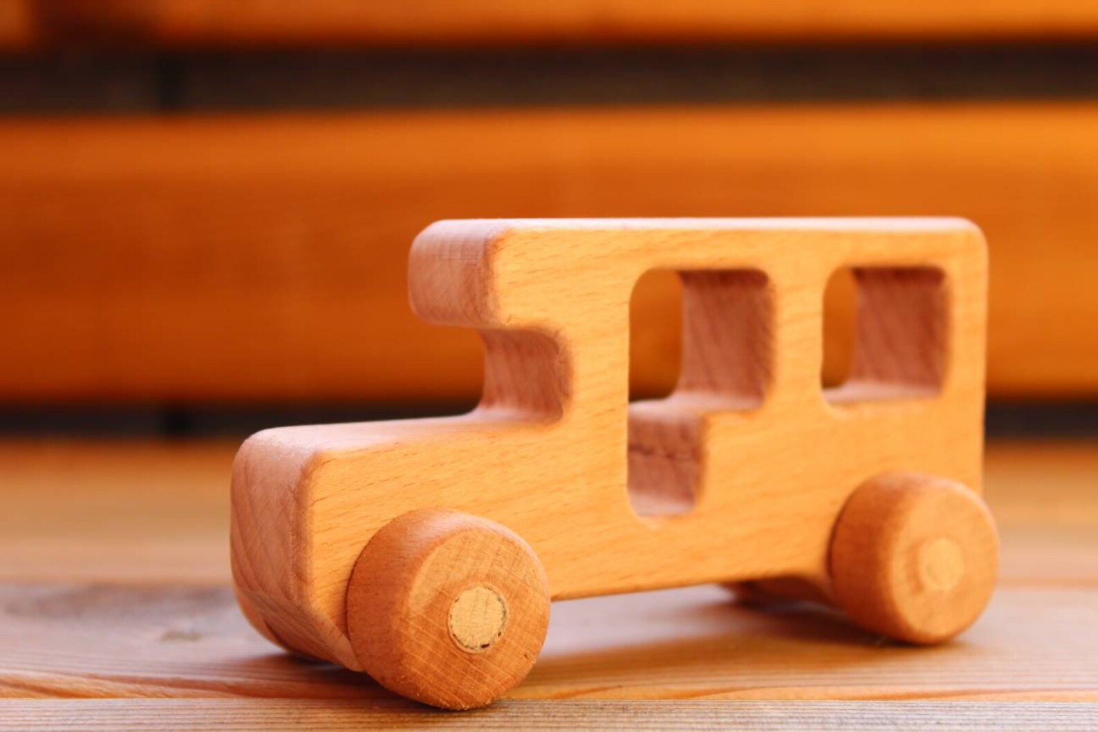 Wooden Toy Gift Box Set of 5 Beech Wood Cars Natural Etsy