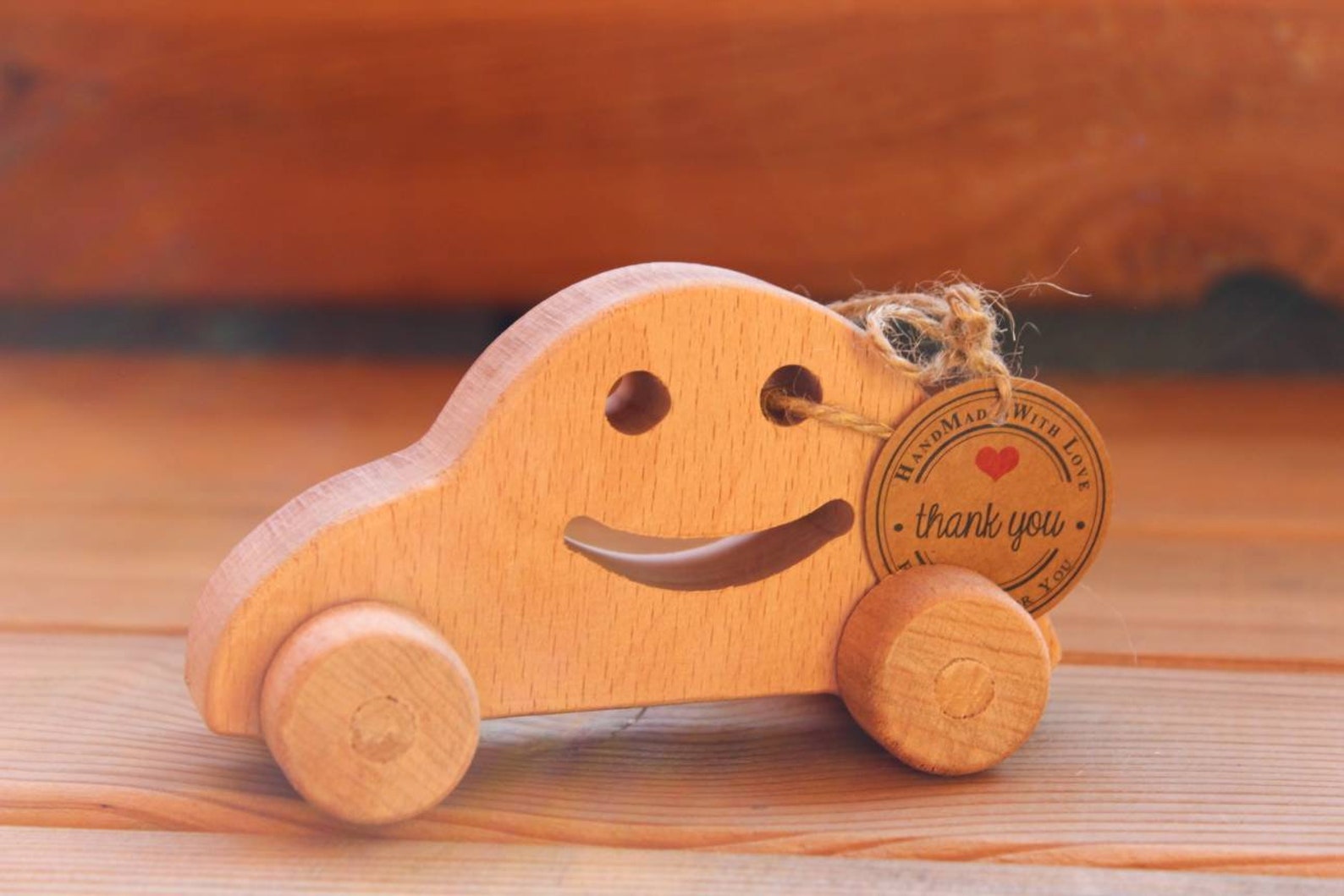 Wooden Toy Gift Box Set of 5 Beech Wood Cars Natural Etsy