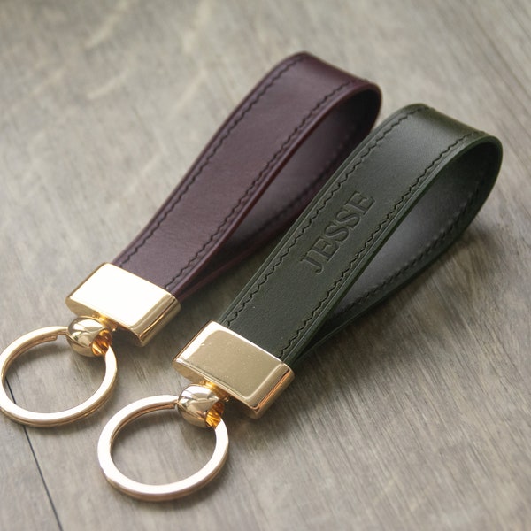 Custom Leather Keychains, personalized keychain, Gifts for mom, Anniversary gifts, gold foil and silver foil availiable