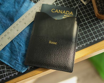 Portapassaporto personalizzato, custodia per passaporto in pelle, custodia per passaporto, portafoglio per passaporto, custodia per passaporto personalizzata, regalo per passaporto