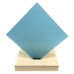 Turquoise Cast Acrylic - Frosted Two Sides - 1/8&quot; / 3mm Sheets for Laser Cutting & Engraving