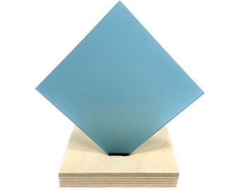 Turquoise Cast Acrylic - Frosted Two Sides - 1/8" / 3mm Sheets for Laser Cutting & Engraving