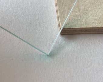 Glass Look Acrylic (Green Tint/Edge)  - Cast PMMA Acrylic - 1/8" - 1/4" for Laser Cutting and Engraving