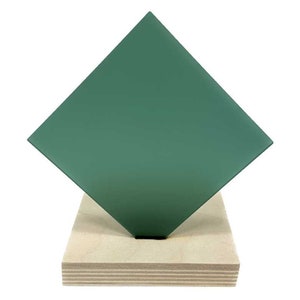 Dark Green Cast Acrylic - Frosted Two Sides - 1/8&quot; / 3mm Sheets for Laser Cutting & Engraving